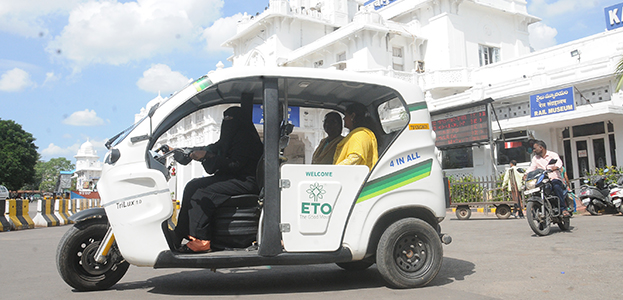 Women in Hyderabad's Old City are taking up e-autos to gain confidence